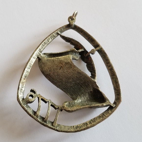 Vintage 1776 Declaration of Independence pendant silver tone - Picture 7 of 7